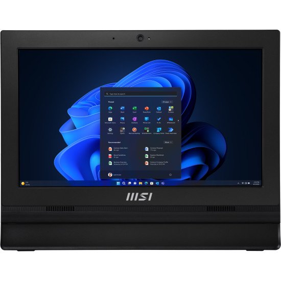 MSI Pro AP162T ADL-019DE Intel® N N100 39,6 cm (15.6") 1920 x 1080 pixels Écran tactile PC All-in-One 4 Go DDR4-SDRAM 128 Go SSD Windows 11 Pro Wi-Fi 5 (802.11ac) Noir