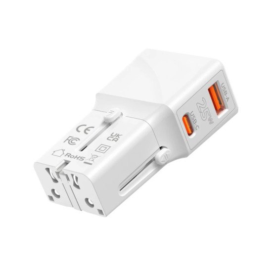 Mobile Origin TAD25-2P-WHT chargeur d'appareils mobiles Universel Blanc Secteur, USB Charge rapide Intérieure