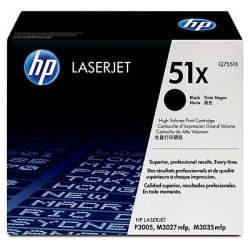 HP 51X / Q7551X Toner Noir HP 51X / Q7551X Toner Noir