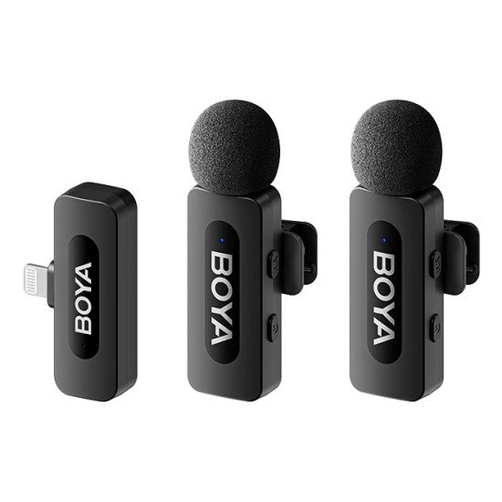 BOYA Système de microphone sans fil BY-V2.0 2,4 GHz 2,4 GHz
