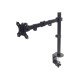 Manhattan Support de bureau pour TV/moniteurs (Bras articulé), écrans 13" à 27", fixation à l'arrière par pince, Compatibilité VESA : 75x75 et 100x100 mm (vérifiez les dimensions des quatre trous de fixation à l'arrière), charge max. 8 kg