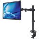Manhattan Support de bureau pour TV/moniteurs (Bras articulé), écrans 13" à 27", fixation à l'arrière par pince, Compatibilité VESA : 75x75 et 100x100 mm (vérifiez les dimensions des quatre trous de fixation à l'arrière), charge max. 8 kg