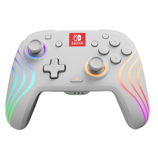 PDP Afterglow Wave Blanc USB Manette de jeu Analogique/Numérique Nintendo Switch, Nintendo Switch Lite, Nintendo Switch OLED