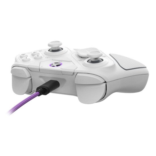 Turtle Beach Victrix Pro BFG Reloaded Blanc Xbox Manette de gaming modulaire sans fil w/Bluetooth, module Fightpad et effet Hall pour Xbox Series X et S, Xbox One et PC