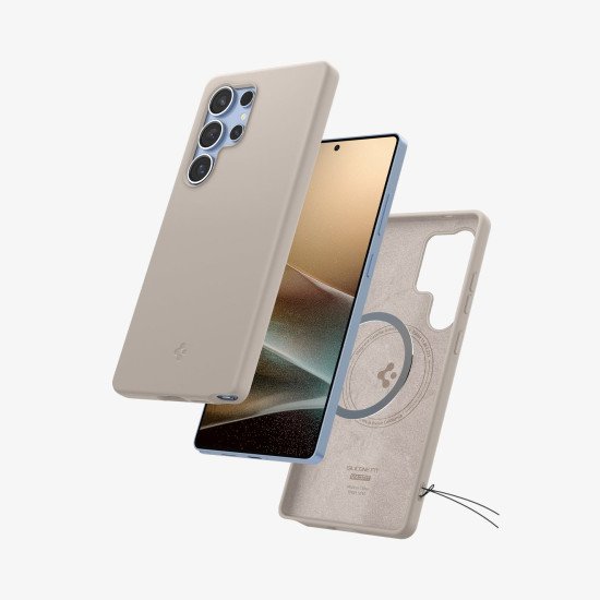 Spigen Silicone Fit (MagFit) coque de protection pour téléphones portables 17,5 cm (6.9") Housse Naturel Spigen Silicone Fit (MagFit) coque de protection pour téléphones portables 17,5 cm (6.9") Housse Naturel