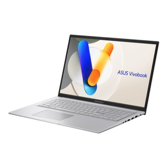 ASUS Vivobook 17 X1704VA-AU808W Intel Core 5 120U Ordinateur portable 43,9 cm (17.3") Full HD 16 Go DDR4-SDRAM 512 Go SSD Wi-Fi 6 (802.11ax) Windows 11 Home Allemand Argent
