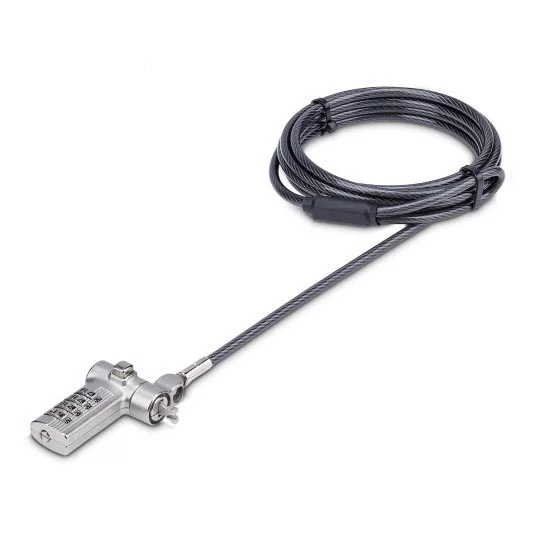 StarTech.com Câble Antivol pour Ordinateur Portable de 2m - Câble de Sécurité pour PC Portable, Compatible avec Noble Wedge®/Nano/K-Slot - Câble de Verrouillage avec Serrure à Combinaison sans Clé, Câble Anti-Vol StarTech.com Câble Antivol pour Ordinateur Portable de 2m - Câble de Sécurité pour PC Portable, Compatible avec Noble Wedge®/Nano/K-Slot - Câble de Verrouillage avec Serrure à Combinaison sans Clé, Câble Anti-Vol