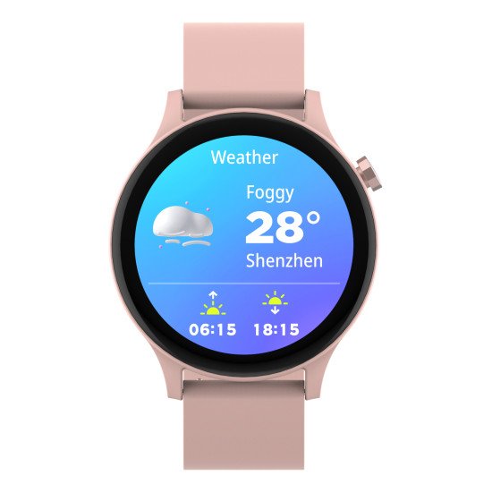 Denver SWC-338RO smartwatche et montre de sport 3,51 cm (1.38") TFT 44.5 mm Numérique 240 x 240 pixels Écran tactile Rose Denver SWC-338RO smartwatche et montre de sport 3,51 cm (1.38") TFT 44.5 mm Numérique 240 x 240 pixels Écran tactile Rose