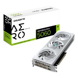 GIGABYTE GeForce RTX 5060 AERO OC 8G Carte Graphique - 8GB GDDR7, 128bit, PCI-E 5.0, 2595 MHz Fréquence du cœur, 3 x DisplayPort, 1 x HDMI, GV-N5060AERO OC-8GD GIGABYTE GeForce RTX 5060 AERO OC 8G Carte Graphique - 8GB GDDR7, 128bit, PCI-E 5.0, 2595 MHz Fréquence du cœur, 3 x DisplayPort, 1 x HDMI, GV-N5060AERO OC-8GD