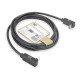 ACT Câble USB 3.0 10 Gbit/s 60 W USB Type-C (coudé vers le haut/bas) vers USB Type-C (coudé vers le haut/bas), 2 mètre