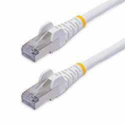 StarTech.com Câble Ethernet CAT8 Blanc de 10m, RJ45 Snagless, 25G/40G, 2000MHz, 100W PoE++, S/FTP, Fil de Cuivre Pur 26AWG, LSZH, Cordon de Raccordement Réseau Blindé avec Serre-Câble, Testé par Fluke Channel StarTech.com Câble Ethernet CAT8 Blanc de 10m, RJ45 Snagless, 25G/40G, 2000MHz, 100W PoE++, S/FTP, Fil de Cuivre Pur 26AWG, LSZH, Cordon de Raccordement Réseau Blindé avec Serre-Câble, Testé par Fluke Channel
