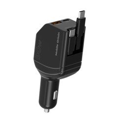 Mobile Origin MO-90CCH-CA22 chargeur d'appareils mobiles Universel Noir Allume-cigare Charge rapide Auto