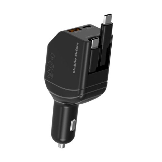 Mobile Origin MO-90CCH-CA22 chargeur d'appareils mobiles Universel Noir Allume-cigare Charge rapide Auto
