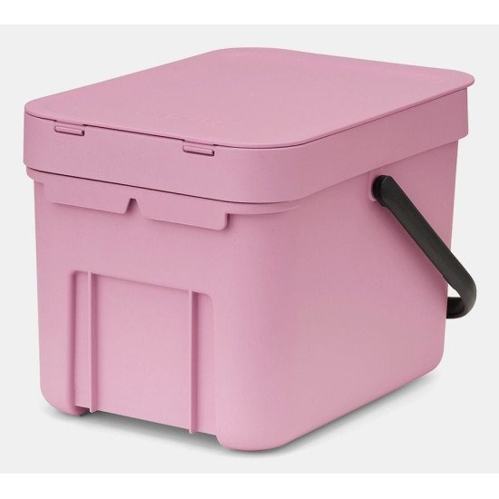 Brabantia Sort & Go 6 L Rectangulaire Plastique recyclé Rose