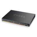 Zyxel XMG2230-52HP Géré L2/L3 2.5G Ethernet (100/1000/2500) Connexion Ethernet POE 1U Noir