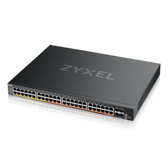Zyxel XMG2230-52HP Géré L2/L3 2.5G Ethernet (100/1000/2500) Connexion Ethernet POE 1U Noir