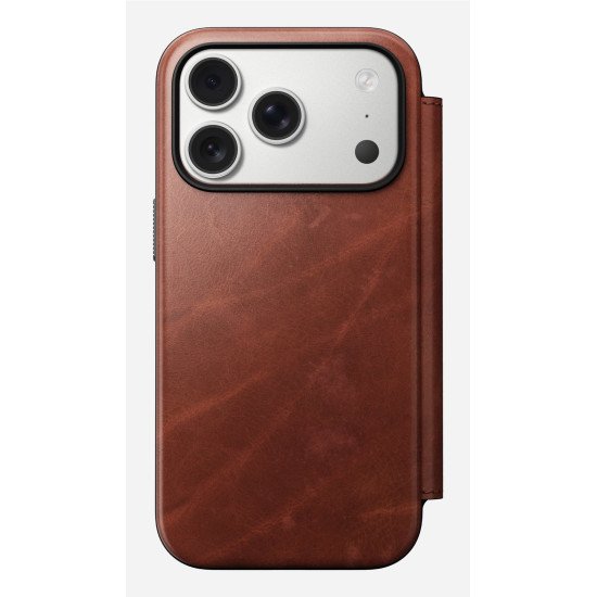 Nomad Modern Leather Folio coque de protection pour téléphones portables 16 cm (6.3") Marron