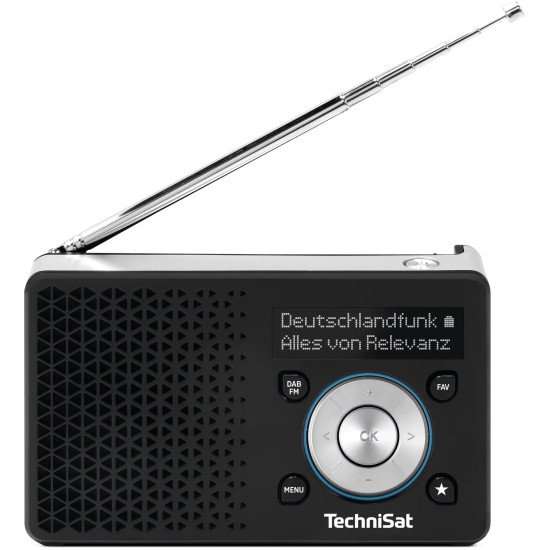 TechniSat DIGITRADIO 1 A Portable Analogique et numérique Noir, Argent