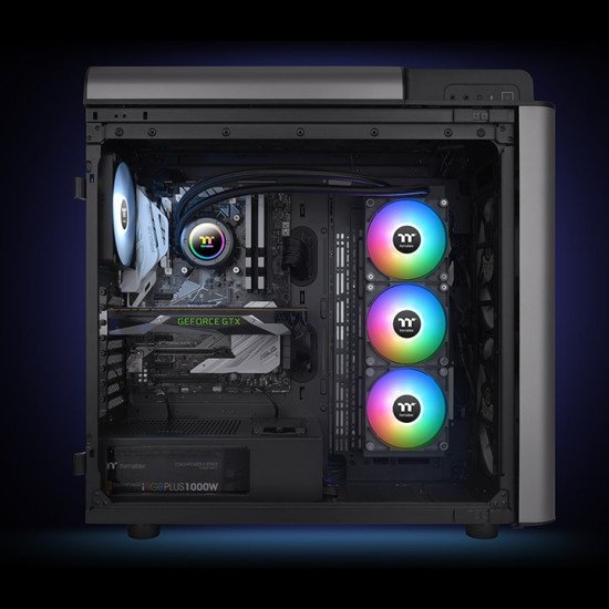 Thermaltake TH420 V2 ARGB Processeur Refroidisseur de liquide tout-en-un 14 cm Noir 1 pièce(s)