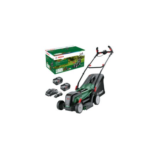 Bosch 37-550 Marcher derrière un tracteur tondeuse Batterie Noir, Vert