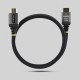 StarTech.com Câble HDMI Haute Vitesse Certifié Premium 1m (3ft), Ultra Flexible, 4K 60Hz/1440p 144Hz avec HDR10/ARC, 18Gbps, Cordon HDMI Tressé Haute Flexibilité