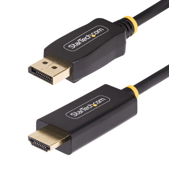 StarTech.com Câble Adaptateur DisplayPort vers HDMI de 1m, 4K 60Hz avec HDR, DP vers HDMI 2.0b, Convertisseur Vidéo Actif, DisplayPort Desktop vers Moniteur HDMI