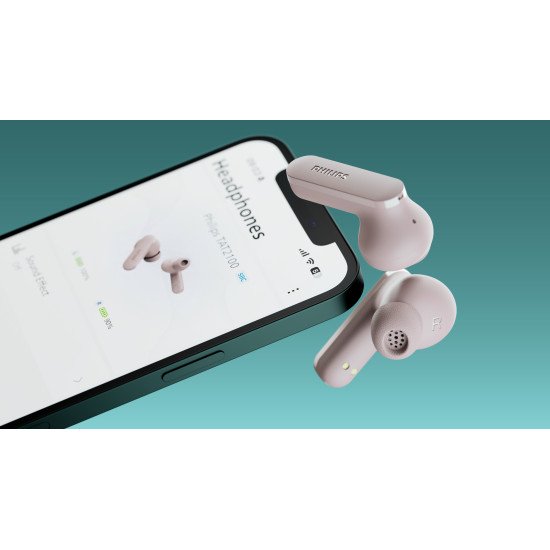 Philips TAT2100 Casque True Wireless Stereo (TWS) Ecouteurs Appels/Musique Bluetooth Rose