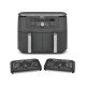 Ninja DZ400EU friteuse Double 9,5 L Autonome 2470 W Friteuse d'air chaud Gris Ninja DZ400EU friteuse Double 9,5 L Autonome 2470 W Friteuse d'air chaud Gris