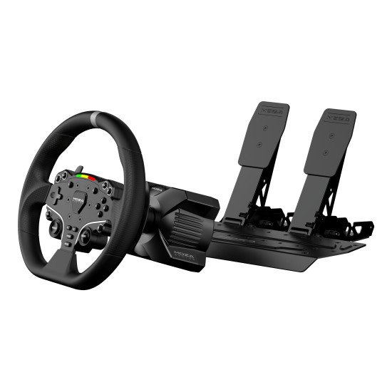 Moza Racing RS074 accessoire de jeux vidéo Noir Bluetooth/USB Volant + pédales Numérique PC