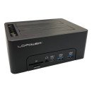 LC-Power LC-DOCK-C-MULTI-HUB Station d'accueil de disques de stockage USB 3.2 Gen 2 (3.1 Gen 2) Type-C Noir LC-Power LC-DOCK-C-MULTI-HUB Station d'accueil de disques de stockage USB 3.2 Gen 2 (3.1 Gen 2) Type-C Noir