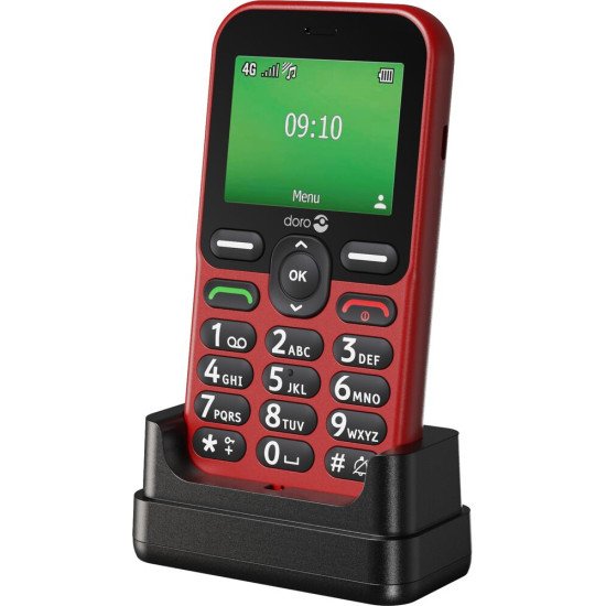Doro Leva E10 6,1 cm (2.4") 118,9 g Rouge Téléphone pour seniors
