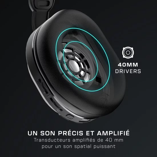 Turtle Beach Casque gaming sans fil Stealth 500 officiel pour Xbox Series X|S, Xbox One et fonctionne via Bluetooth avec les PC, la Switch et mobile - 40 heures de batterie, coussinets en mousse à mémoire de forme et microphone désactivable par basculemen Turtle Beach Casque gaming sans fil Stealth 500 officiel pour Xbox Series X|S, Xbox One et fonctionne via Bluetooth avec les PC, la Switch et mobile - 40 heures de batterie, coussinets en mousse à mémoire de forme et microphone désactivable par basculemen