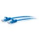 C2G Câble de raccordement Ethernet fin Cat6a non blindé (UTP) avec protection anti-accrochage de 1,2 m - Bleu