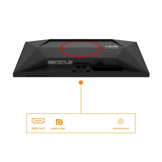 AOC G4 Q24G4RE écran PC 60,5 cm (23.8") 2560 x 1440 pixels Quad HD LED Noir, Rouge AOC G4 Q24G4RE écran PC 60,5 cm (23.8") 2560 x 1440 pixels Quad HD LED Noir, Rouge