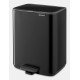 Brabantia Bo Pedal Bin 12 L Rectangulaire Acier Noir