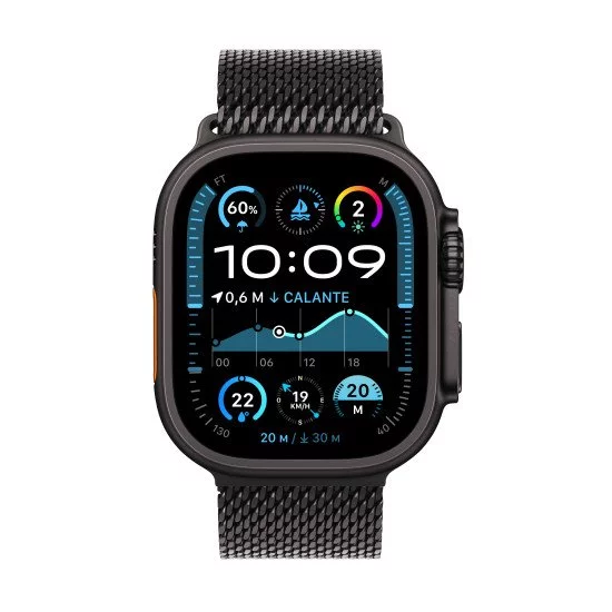 Apple Watch Ultra 2 OLED 49 mm Numérique 410 x 502 pixels Écran tactile 4G Noir GPS (satellite) Apple Watch Ultra 2 OLED 49 mm Numérique 410 x 502 pixels Écran tactile 4G Noir GPS (satellite)