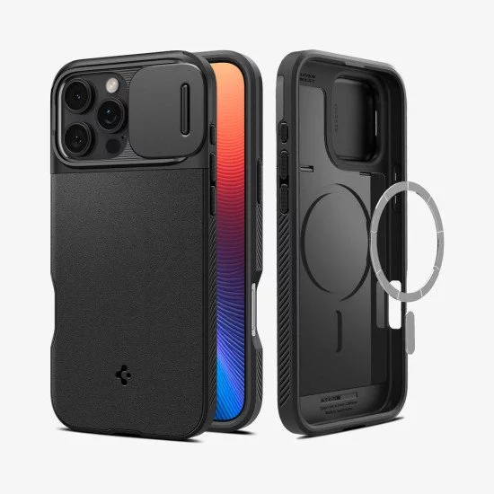 Spigen Optik Armor (MagFit) coque de protection pour téléphones portables 17,5 cm (6.9") Housse Noir Spigen Optik Armor (MagFit) coque de protection pour téléphones portables 17,5 cm (6.9") Housse Noir