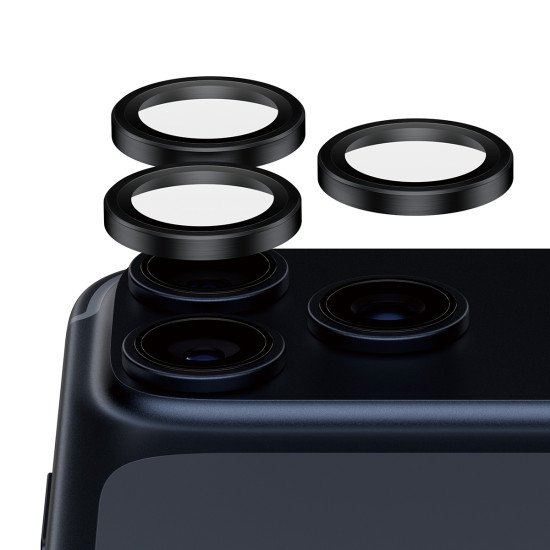 PanzerGlass ® Hoops® Ceramic II Camera Lens Protector iPhone 17 Pro | iPhone 17 Pro Max | iPhone 16 Pro | 16 Pro Max Protection d'écran transparent Apple 1 pièce(s)