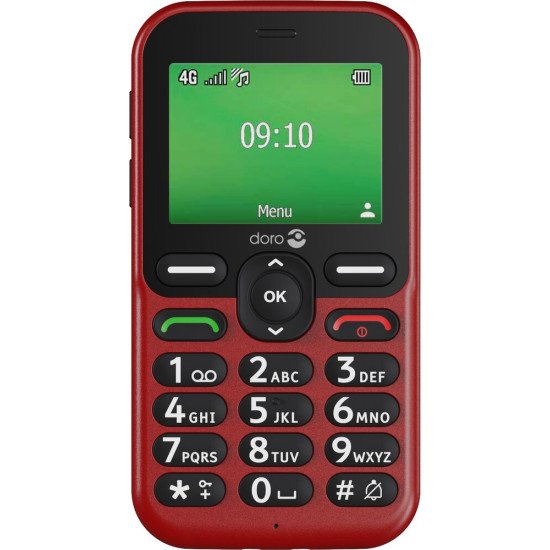 Doro Leva E10 6,1 cm (2.4") 118,9 g Rouge Téléphone pour seniors