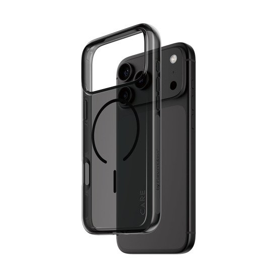 PanzerGlass CARE™ by ® Smokey Case w. Black MagSafe iPhone 2026 Pro Max | 17 Pro Max coque de protection pour téléphones portables Housse Transparent