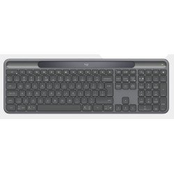 Logitech Signature Slim Solar + K980 for Business clavier Universel RF sans fil + Bluetooth Suisse Graphite