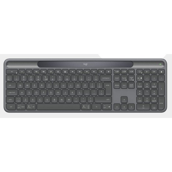 Logitech Signature Slim Solar + K980 for Business clavier Universel RF sans fil + Bluetooth Suisse Graphite