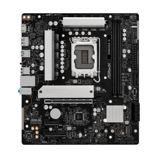 Asrock B860M-X Intel B860 LGA 1851 (Socket V1) micro ATX Asrock B860M-X Intel B860 LGA 1851 (Socket V1) micro ATX