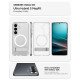 Spigen Ultra Hybrid S (Mag Fit) coque de protection pour téléphones portables 16 cm (6.3") Housse Transparent, Blanc