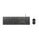 Targus AKM622FR clavier Souris incluse Universel USB AZERTY Français Noir