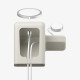 Spigen Magsafe Duo Charger Stand (Mag Fit) Smartphone, Smartwatch Beige USB Recharge sans fil Intérieure