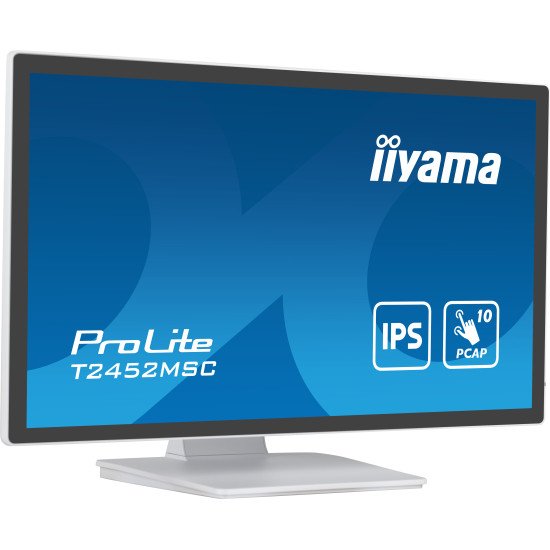 iiyama ProLite écran PC 60,5 cm (23.8") 1920 x 1080 pixels Full HD LCD Écran tactile Multi-utilisateur Blanc