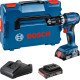 Bosch GSB 18V-45 1900 tr/min 1 kg Noir, Bleu