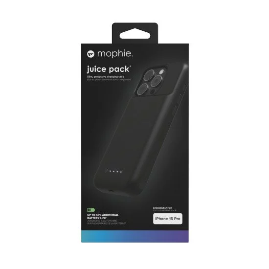 mophie Juice Pack coque de protection pour téléphones portables 15,5 cm (6.1") Housse Noir mophie Juice Pack coque de protection pour téléphones portables 15,5 cm (6.1") Housse Noir