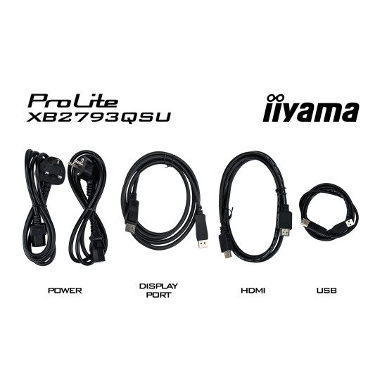 iiyama ProLite XB2793QSU-B1 écran PC 68,6 cm (27") 2560 x 1440 pixels Quad HD LED Noir